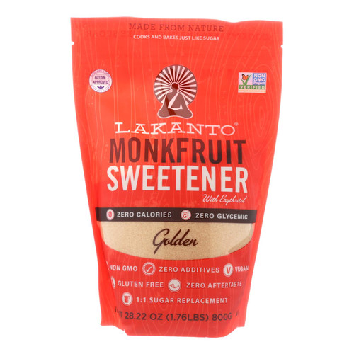 Lakanto Lakanto Monkfruit Sweetener With Erythritol - Case Of 8 - 28.22 Oz