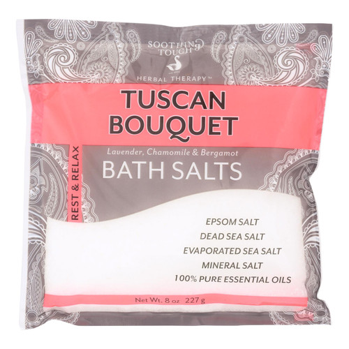 Soothing Touch Bath Salts - Tuscan Bouquet - Case Of 6 - 8 Oz