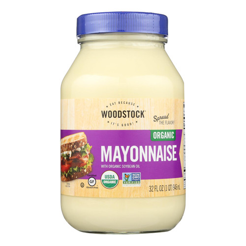 Woodstock Organic Mayonnaise - Case Of 12 - 32 Oz