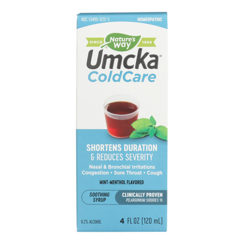 Nature's Way - Umcka Coldcare Syrup Menthol - 4 Fl Oz