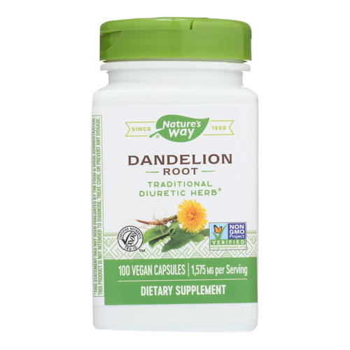 Nature's Way - Dandelion Root - 100 Capsules