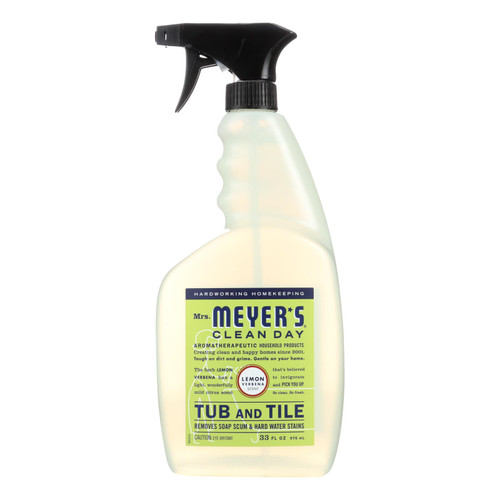 Mrs. Meyer's Clean Day - Tub And Tile Cleaner - Lemon Verbena - 33 Fl Oz - Case Of 6