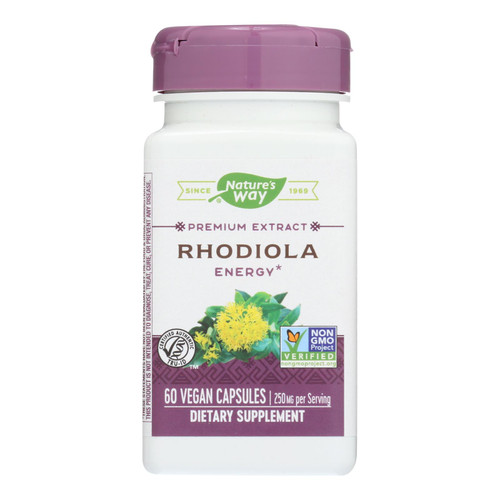 Nature's Way - Rhodiola Rosea Standardized - 60 Vcaps