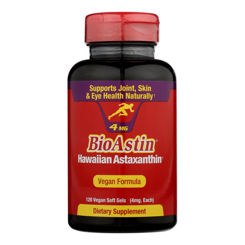 Nutrex Hawaii Bioastin - Hawaiian Astaxanthin - Vegetarian - 4 Mg - 120 Vegetarian Gelcaps