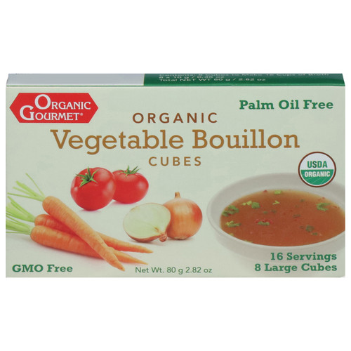 Organic Gourmet - Bouillon Cubes Veg - Case Of 12-2.82 Oz