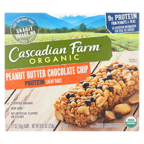 Cascadian Farm Organic Chewy Bars - Honey Roasted Nut - Case Of 12 - 8.85 Oz