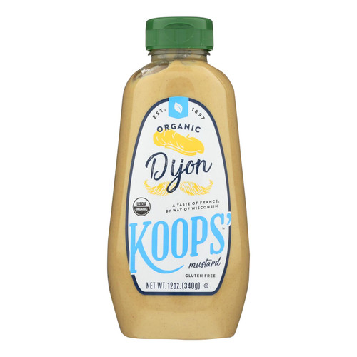 Koop's Organic Dijon - Case Of 12 - 12 Oz.