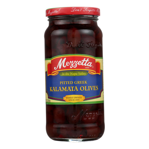 Mezzetta Pitted Greek Kalamata Olives - Case Of 6 - 9.5 Oz.