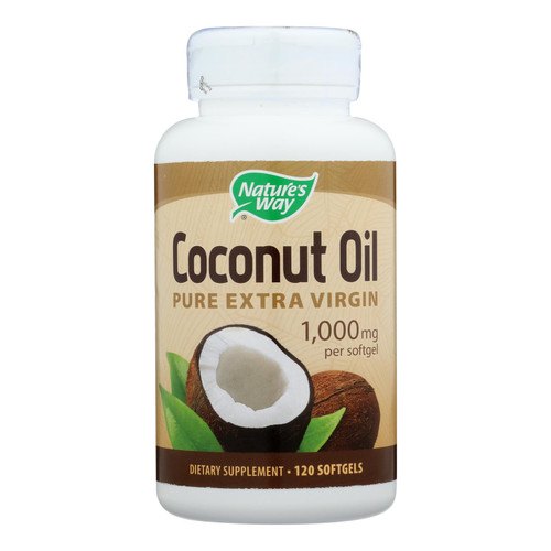 Nature's Way - Coconut Oil - 1000 Mg - 120 Softgels