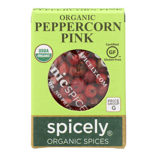 Spicely Organics - Organic Peppercorn - Pink - Case Of 6 - 0.15 Oz.