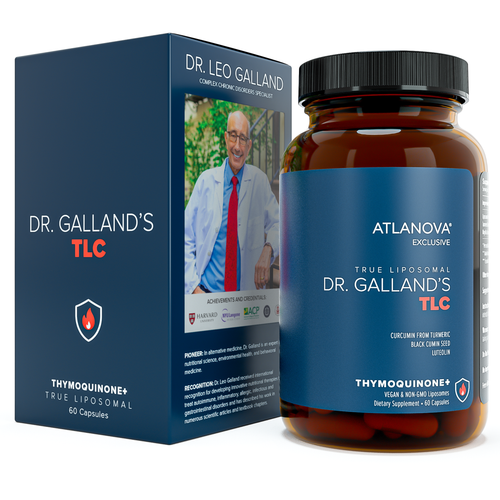 ATLANOVA Dr. Galland’s TLC - True Liposomal Anti-Inflammatory Supplement, Turmeric Curcumin Supplement with Luteolin, Black Cumin Seed & 5% Thymoquinone, High Absorption Formula Vegan Supplement