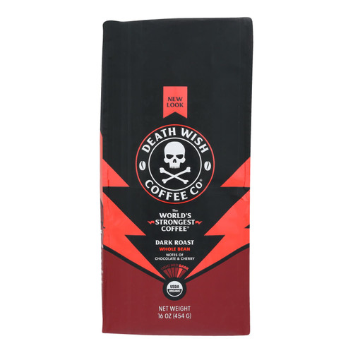 Death Wish Coffee - Coffee Whole Bean - Case Of 6-16 Oz