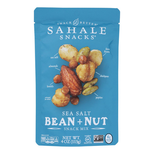 Sahale Snacks - Snack Mx Sea Salt Bean+nut - Case Of 6-4 Oz