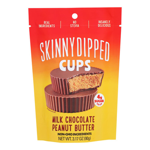 Skinnydipped - Peanut Butter Cup Milk Chocolate - Case Of 10-3.17 Oz