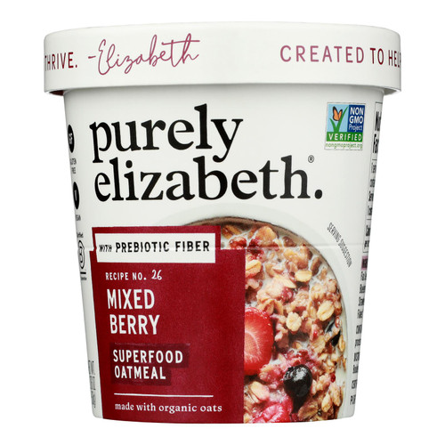 Purely Elizabeth - Oatmeal Cup Mixed Berry - Case Of 12-1.76 Oz