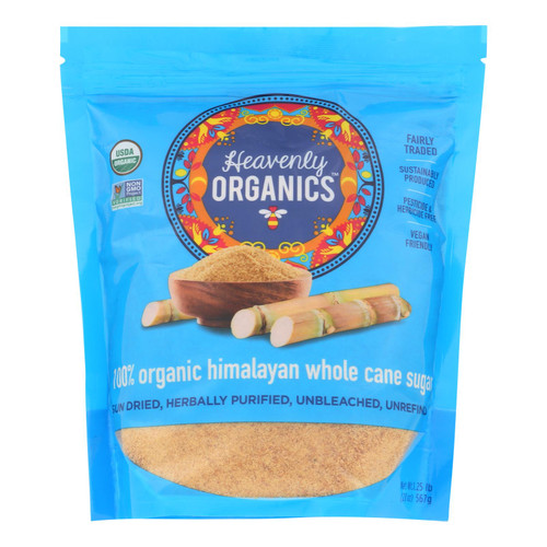 Heavenly Organics 100% Organic Heavenly Sugar - Case Of 6 - 20 Oz