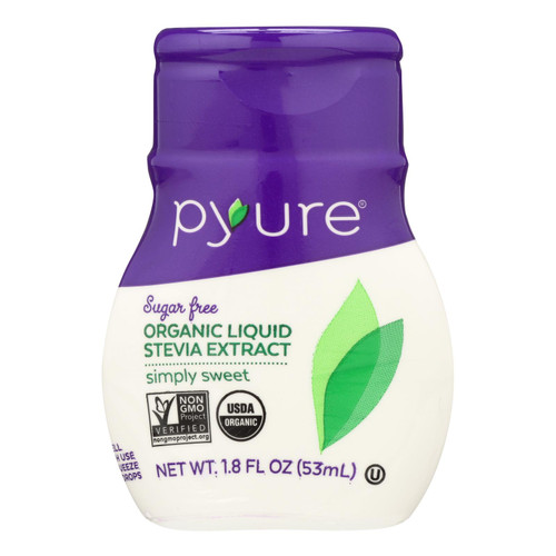 Pyure Brands Stevia Sweetener Liquid Stevia Drops  - Case Of 6 - 1.8 Fz
