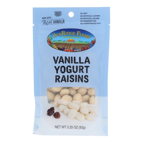 Sunridge Farms Yogurt Raisins - Case Of 8 - 3.25 Oz