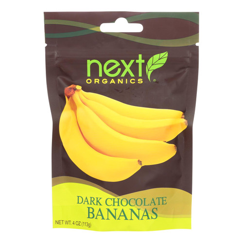 Next Organics Dark Chocolate - Bananas - Case Of 6 - 4 Oz.