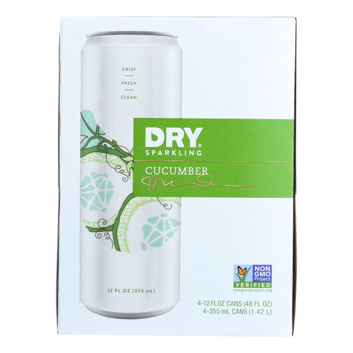 Dry Soda - Cucumber - Case Of 6 - 12 Fl Oz.