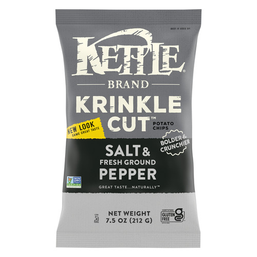 Kettle Brand - Krinkle Chps Slt&frsh Pepper - Case Of 12-7.5 Oz