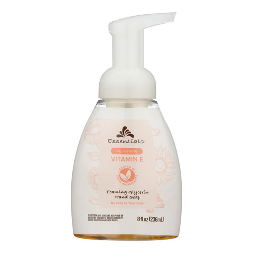 Essentials - Hand Soap Foam Glycolic Vitamin E - 1 Each-8 Fluid Ounces