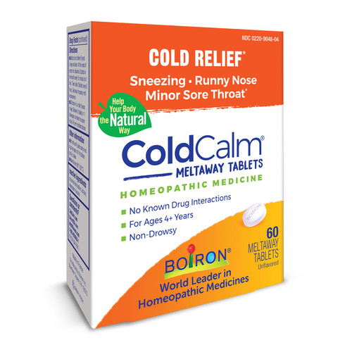 Boiron ColdCalm Non-Drowsy Multi-Symptom Relief Tablets - 60 Tab