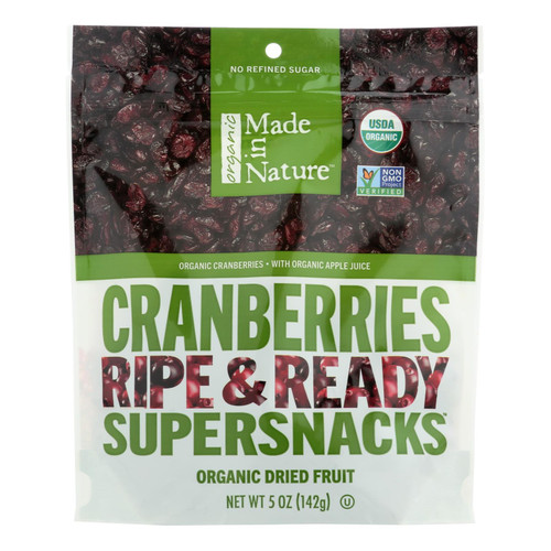 Made In Nature Cranberries Organic Dried Fruit  - Case Of 6 - 5 Oz