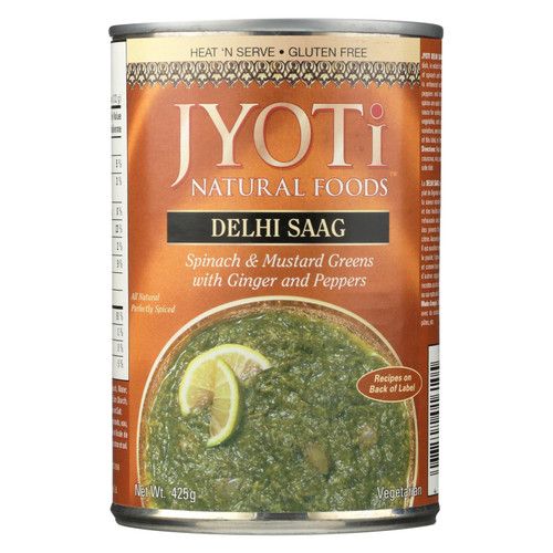 Jyoti Cuisine India Delhi Saag - Case Of 12 - 15 Oz.