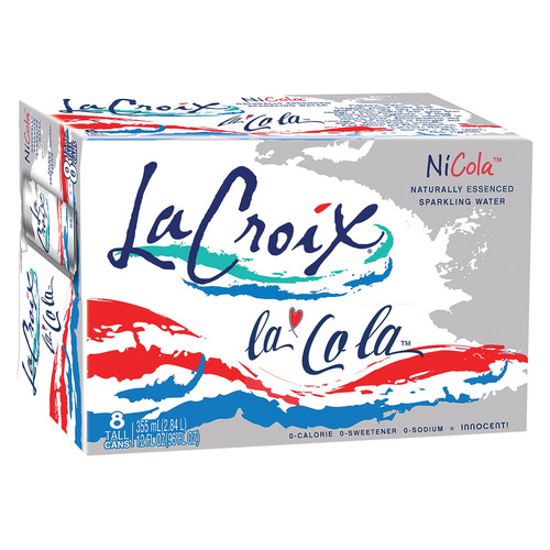 Lacroix Sparkling Water - Nicola - Case Of 3 - 8/12 Fl Oz