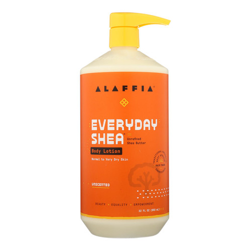 Alaffia - Everyday Lotion - Shea Unscented - 32 Oz.