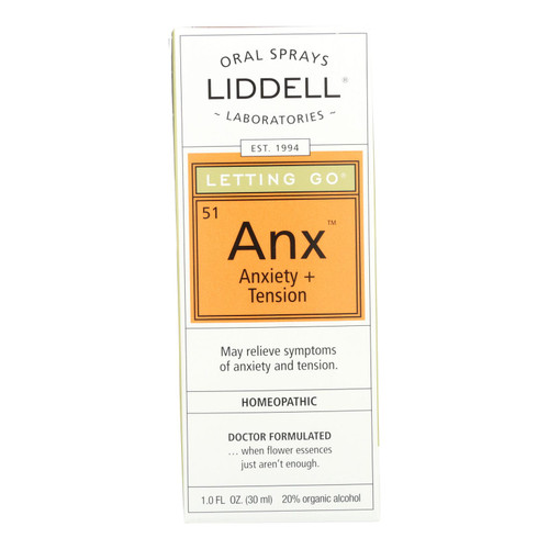 Liddell Homeopathic Letting Go Anxiety Spray - 1 Fl Oz