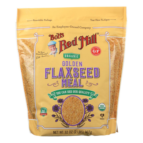 Bob's Red Mill - Organic Flaxseed Meal - Golden - Case Of 4 - 32 Oz