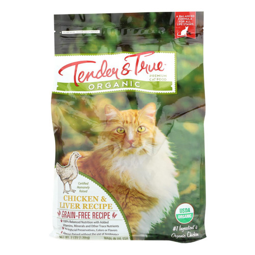 Tender & True Cat Food Chicken And Liver - Case Of 6 - 3 Lb