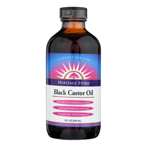 Heritage Store Castor Oil - Black - 8 Fl Oz