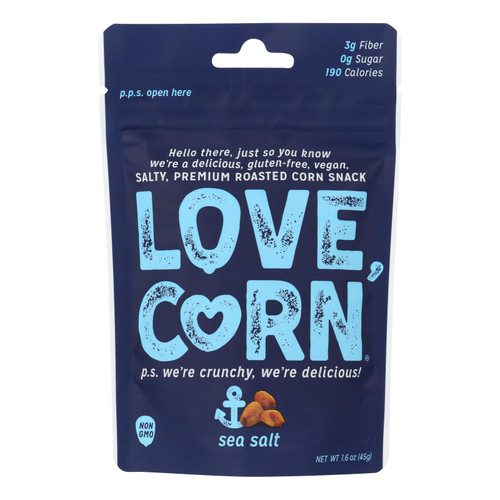 Love Corn Premium Crunchy Corn Snack - Case Of 12 - 4 Oz