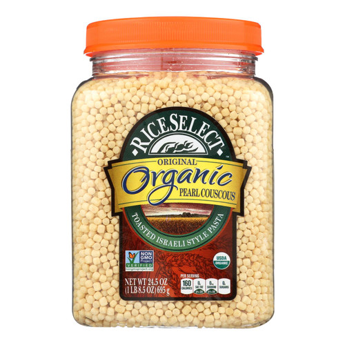 Riceselect Couscous, Pearl, Plain Organic  - Case Of 4 - 24.5 Oz