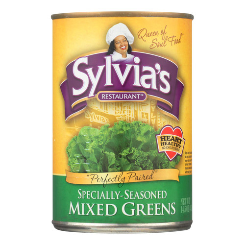 Sylvia's Mixed Greens - Case Of 12 - 14.5 Oz.