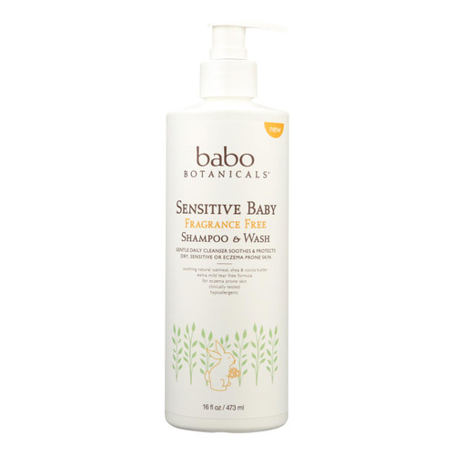 Babo Botanicals - Body Wash - Fragrance Free - 1 Each - 16 Fl Oz.