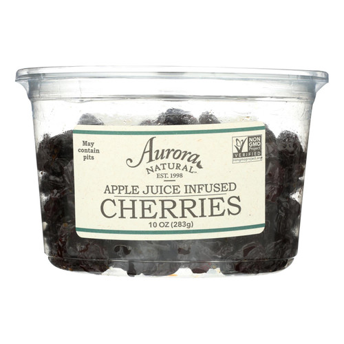 Aurora Natural Products - Apple Juice Infused Cherries - Case Of 12 - 10 Oz.