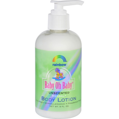 Rainbow Research Body Lotion - Organic Herbal - Baby - Unscented - 8 Fl Oz