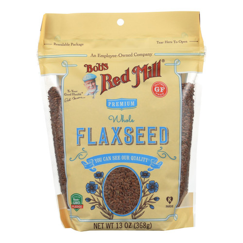 Bob's Red Mill - Flaxseeds Brown Gluten Free - Case Of 4-13 Oz