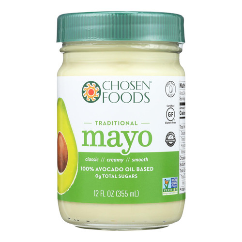 Chosen Foods Avocado Oil - Mayo - Case Of 6 - 12 Oz.