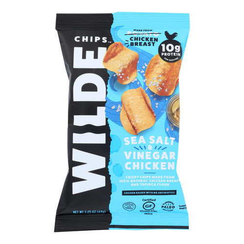 Wilde Thin And Crispy Chicken Chips - Case Of 12 - 2.25 Oz