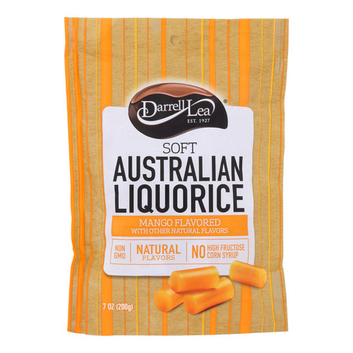 Darrell Soft Eating Liquorice - Mango - Case Of 8 - 7 Oz.