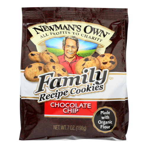 Newman's Own Organics Cookies - Chocolate Chip - Case Of 6 - 7 Oz. - 0426387