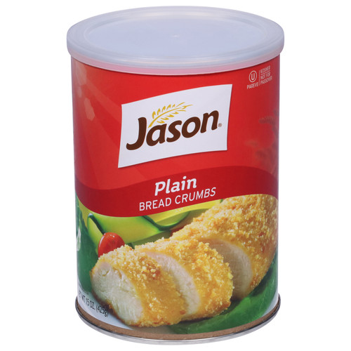 Jason Bread Crumbs - Plain - Case Of 12 - 15 Oz.