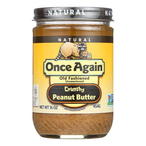 Once Again - Peanut Butter Crunchy Salt - Case Of 6-16 Oz