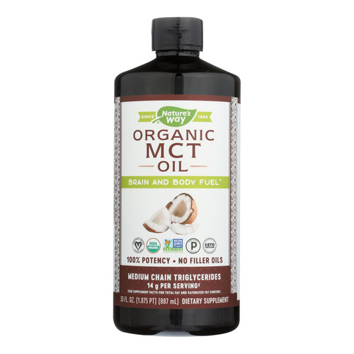 Nature's Way - 100 Percent Mct Oil From Coconut - 30 Fl Oz. - 2172898