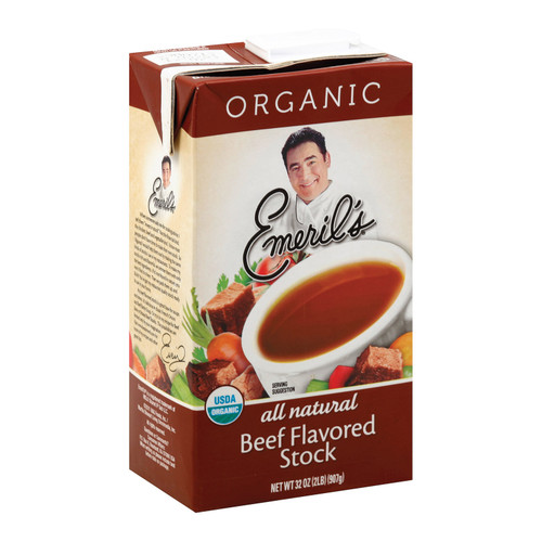 Emeril Organic Beef Stock - Case Of 6 - 32 Oz.